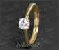 Preview: Lupenreiner Brillant Ring aus 585 Gold; 0,59ct