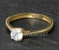 Preview: Brillant Ring aus 585 Gelbgold; 0,58ct, River D