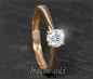 Preview: Brillant Ring mit 0,58ct, River D; 585 Rotgold
