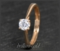 Preview: Brillant Ring mit 0,58ct, River D; 585 Rotgold