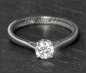 Preview: Brillant Ring aus 585 Weißgold; 0,53ct, F & Si1-2