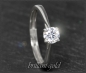 Preview: Brillant Ring aus 585 Weißgold; 0,53ct, F & Si1-2