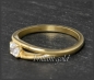 Preview: Brillant 585 Gold Ring; 0,22ct, Si1, DGI Zertifikat