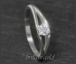 Preview: 585 Gold Diamant Ring mit 0,25ct, River & VVS2