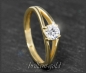 Preview: Diamant Solitär Ring 585 Gold; 0,52ct, Si1-2