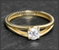 Mobile Preview: Brillant Ring 585 Gold; 0,50ct, Si1; DGI Zertifikat