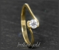 Preview: Brillant 585 Gold Ring 0,20ct, Si1; DGI Zertifikat