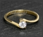 Preview: Diamant Ring 585 Gelbgold; Lupenrein, 0,25ct