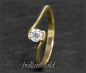 Preview: Diamant Ring 585 Gelbgold; Lupenrein, 0,25ct