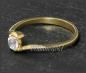 Preview: Diamant Ring 585 Gelbgold; Lupenrein, 0,25ct