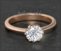 Preview: Brillant 585 Gold Ring; 1,02ct; Rotgold