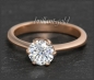 Preview: Brillant 585 Gold Ring; 1,02ct; Rotgold