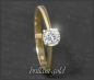 Preview: Brillant 585 Gold Ring; 0,51ct, River D, Si2-3