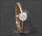 Preview: Lupenreiner Brillant Ring 585 Gold; 0,52ct, River D