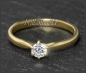 Preview: Brillant Ring 585 Gelbgold; 0,30ct, F & VVS1