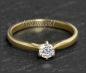 Preview: Brillant Ring 585 Gelbgold; 0,30ct, F & VVS1