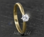 Preview: Lupenreiner Brillant Ring aus 585 Gold; 0,31ct