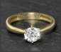 Preview: Brillant Ring 1,03ct, Wesselton H-I, 585 Gelbgold