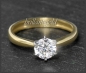 Preview: Brillant 585 Gold Ring; 1,02ct, River E, Si1-2