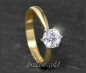 Preview: Brillant 585 Gold Ring; 1,02ct, River E, Si1-2