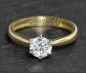 Mobile Preview: Brillant 585 Gold Ring; 1,02ct, River E, Si1-2