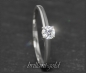 Preview: Brillant Ring mit 0,38ct in River D, Si3; 585 Gold