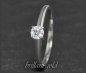 Preview: Brillant Ring mit 0,38ct in River D, Si3; 585 Gold