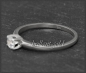 Preview: Brillant Ring mit 0,38ct in River D, Si3; 585 Gold