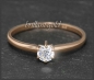 Preview: Brillant 585 Gold Ring 0,29ct; River D, Lupenrein