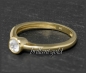 Preview: Brillant Ring 585 Gold 0,34ct, River E; 14K Gelbgold