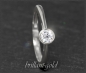 Preview: Brillant 585 Weißgold Ring Solitär 0,33ct; VS2