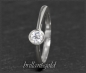 Preview: Brillant 585 Weißgold Ring Solitär 0,33ct; VS2