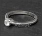 Preview: Brillant 585 Weißgold Ring Solitär 0,33ct; VS2