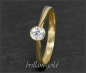 Preview: Solitär Ring 585 Gold 0,25ct Brillant; River D & Si2