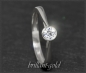 Preview: Brillant 0,28ct Ring in 585 Weißgold, VVS2
