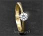 Preview: Brillant 585 Gold Ring; 0,47ct, Top Wesselton, Si1