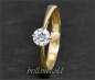 Preview: Brillant 585 Gold Ring; 0,47ct, Top Wesselton, Si1