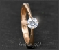 Preview: Brillant Ring aus 585 Rotgold; 0,54ct in VS1