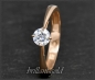 Preview: Brillant Ring aus 585 Rotgold; 0,54ct in VS1