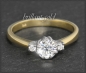 Preview: Brillant Ring 585 Gold mit 0,67ct; Solitär 0,58ct