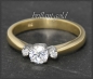 Preview: Brillant Ring 585 Gold mit 0,59ct; Solitär 0,52ct