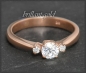 Preview: Lupenreiner Diamant Ring 585 Gold, 0,38ct; Solitär 0,32ct