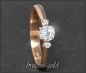 Preview: Lupenreiner Diamant Ring 585 Gold, 0,38ct; Solitär 0,32ct