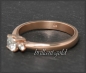 Preview: Lupenreiner Diamant Ring 585 Gold, 0,38ct; Solitär 0,32ct