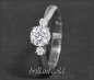 Preview: Diamant Ring 585 Gold 0,74ct; Solitär 0,63ct