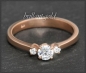 Preview: Brillant Ring 0,40ct, Top Wesselton, Si1; 585 Rotgold