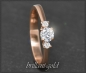 Preview: Brillant Ring 0,40ct, Top Wesselton, Si1; 585 Rotgold