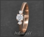 Preview: Brillant Ring 0,40ct, Top Wesselton, Si1; 585 Rotgold