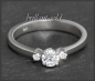 Preview: Brillant Gold Ring mit 0,35ct, River D & VS2