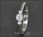 Preview: Brillant Gold Ring mit 0,35ct, River D & VS2